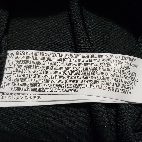 Forever 21 Asymmetrical Black Body Con Dress -M - Picture 5 of 8
